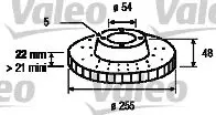 Handler.Part Brake disc Valeo 186509 1