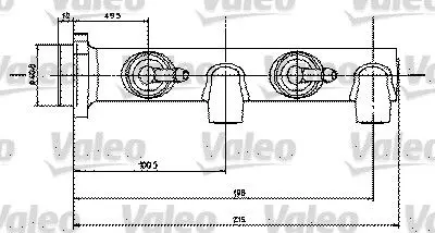 Handler.Part Brake master cylinder Valeo 350450 1