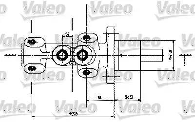 Handler.Part Brake master cylinder Valeo 350725 1