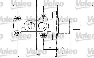 Handler.Part Brake master cylinder Valeo 350821 1