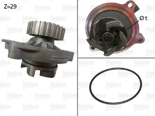 Handler.Part Water pump Valeo 506336 1