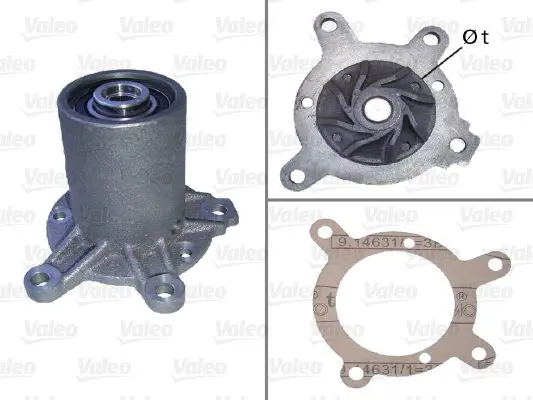 Handler.Part Water pump Valeo 506343 1