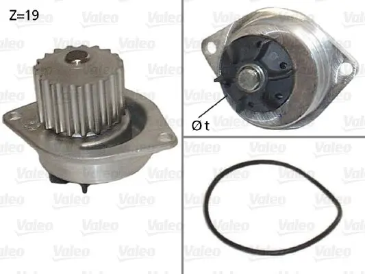 Handler.Part Water pump Valeo 506595 1