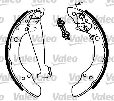 Handler.Part Brake shoe set Valeo 553746 1