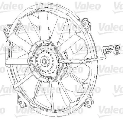 Handler.Part Fan, radiator Valeo 696091 1