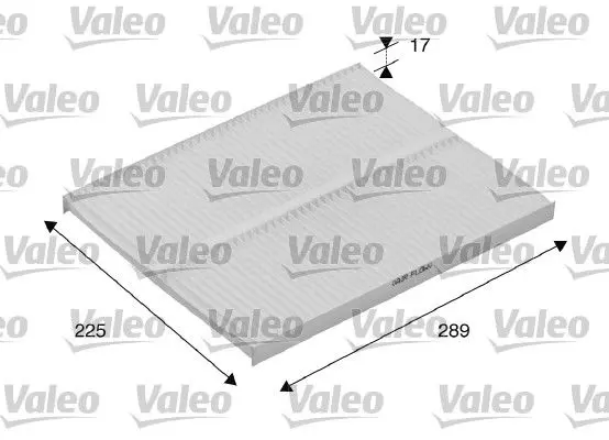 Handler.Part Filter, interior air Valeo 698167 1