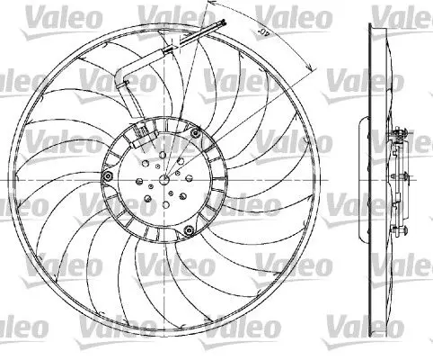 Handler.Part Fan, radiator Valeo 698610 1