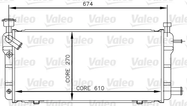 Handler.Part Radiator, engine cooling Valeo 730018 1