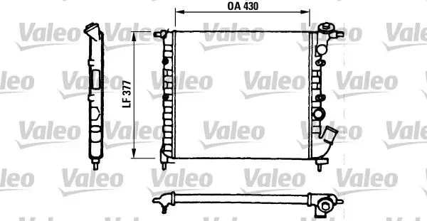 Handler.Part Radiator, engine cooling Valeo 730055 1