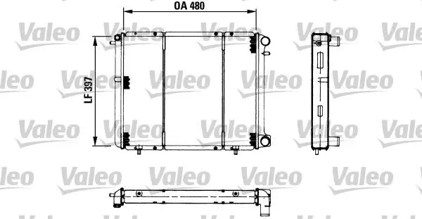 Handler.Part Radiator, engine cooling Valeo 730180 1