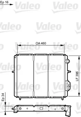 Handler.Part Radiator, engine cooling Valeo 730183 1