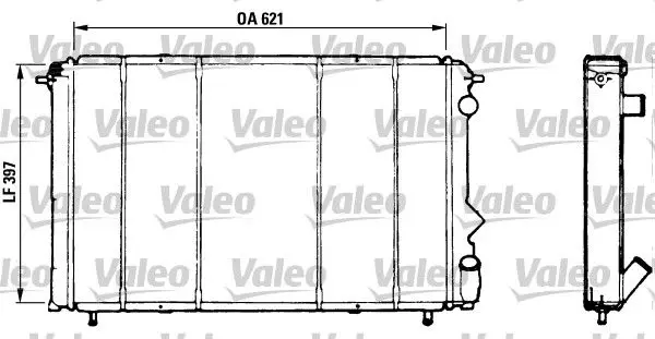 Handler.Part Radiator, engine cooling Valeo 730184 1