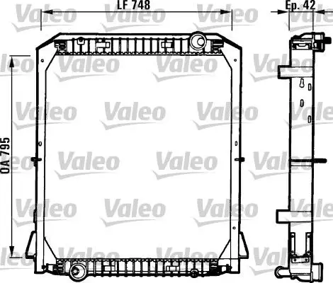 Handler.Part Radiator, engine cooling Valeo 730258 1