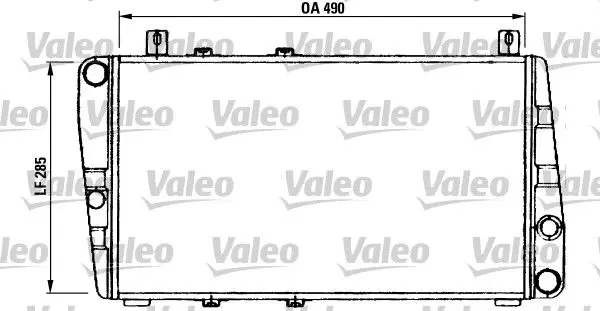 Handler.Part Radiator, engine cooling Valeo 730375 1