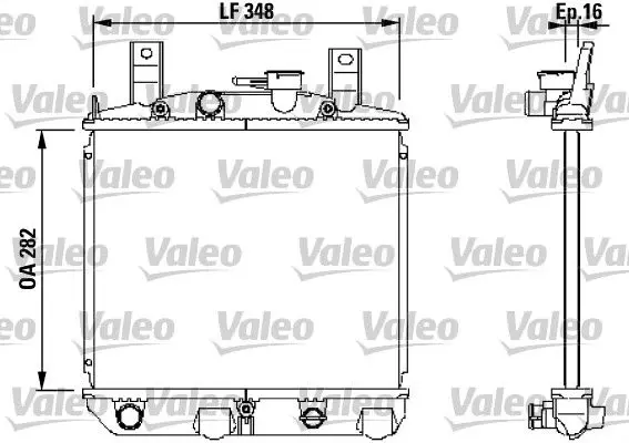 Handler.Part Radiator, engine cooling Valeo 730397 1