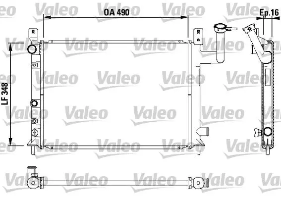 Handler.Part Radiator, engine cooling Valeo 730404 1