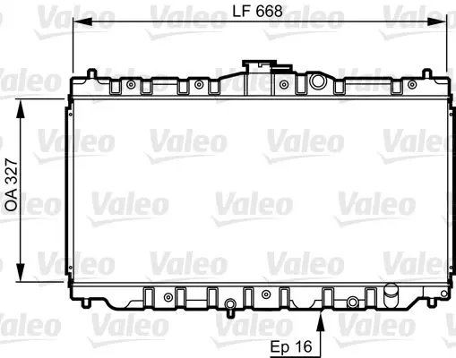 Handler.Part Radiator, engine cooling Valeo 730423 1