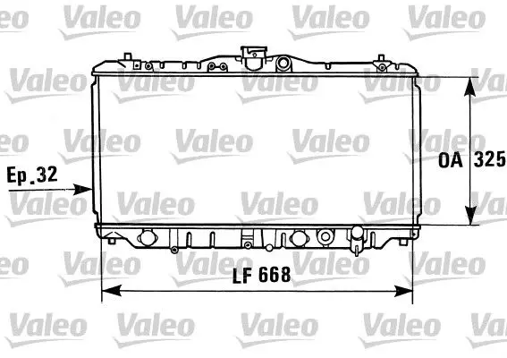 Handler.Part Radiator, engine cooling Valeo 730430 1