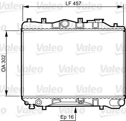 Handler.Part Radiator, engine cooling Valeo 730436 1