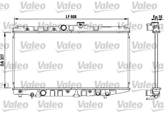 Handler.Part Radiator, engine cooling Valeo 730471 1