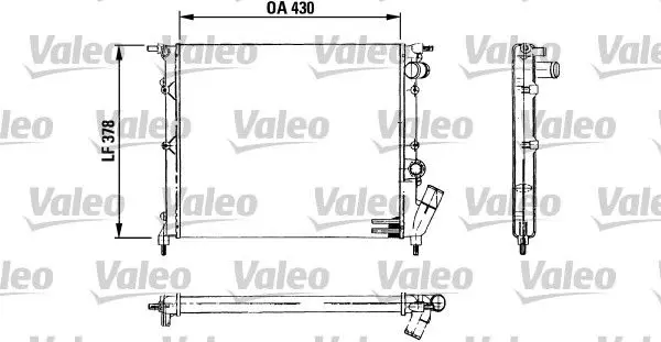 Handler.Part Radiator, engine cooling Valeo 730499 1