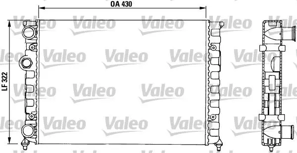 Handler.Part Radiator, engine cooling Valeo 730503 1