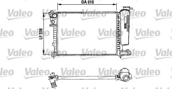 Handler.Part Radiator, engine cooling Valeo 730630 1