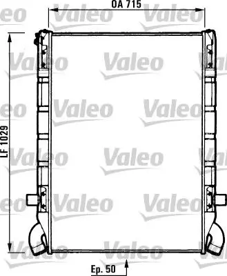 Handler.Part Radiator, engine cooling Valeo 730637 1