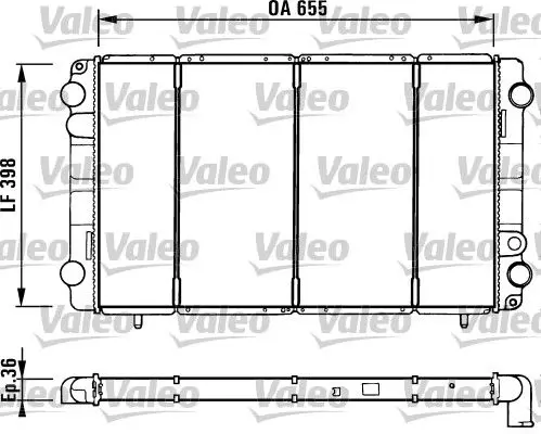 Handler.Part Radiator, engine cooling Valeo 730944 1