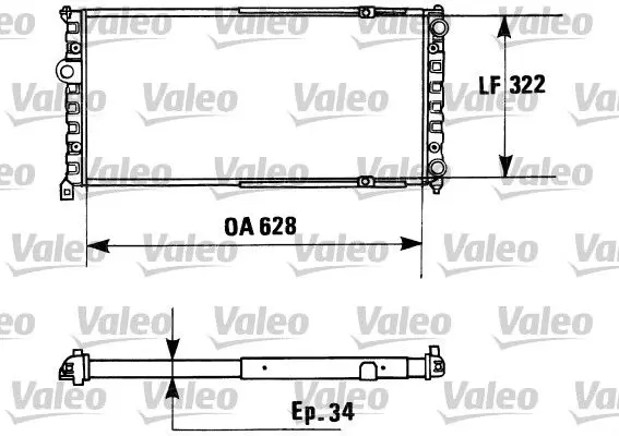 Handler.Part Radiator, engine cooling Valeo 730945 1