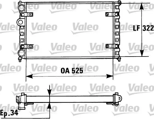 Handler.Part Radiator, engine cooling Valeo 730947 1