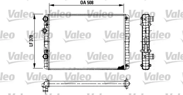 Handler.Part Radiator, engine cooling Valeo 730954 1