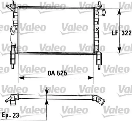 Handler.Part Radiator, engine cooling Valeo 730975 1