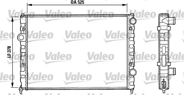 Handler.Part Radiator, engine cooling Valeo 731005 1