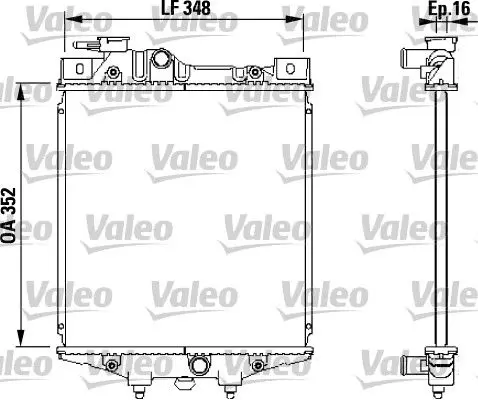 Handler.Part Radiator, engine cooling Valeo 731020 1