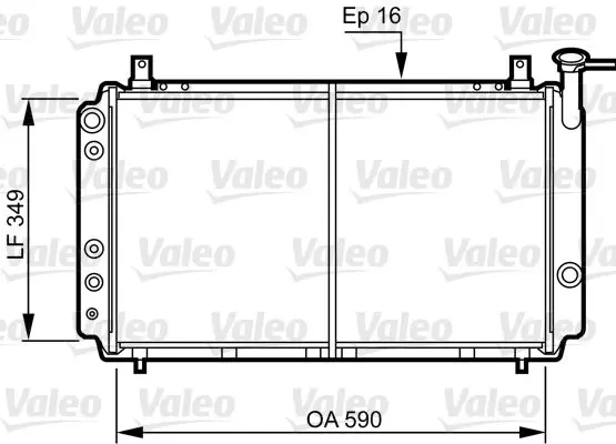 Handler.Part Radiator, engine cooling Valeo 731082 1