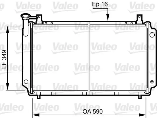 Handler.Part Radiator, engine cooling Valeo 731083 1