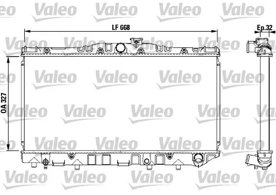 Handler.Part Radiator, engine cooling Valeo 731095 1