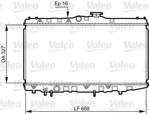 Handler.Part Radiator, engine cooling Valeo 731105 1