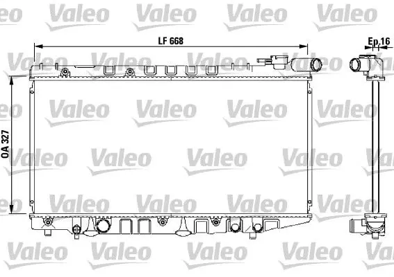 Handler.Part Radiator, engine cooling Valeo 731106 1