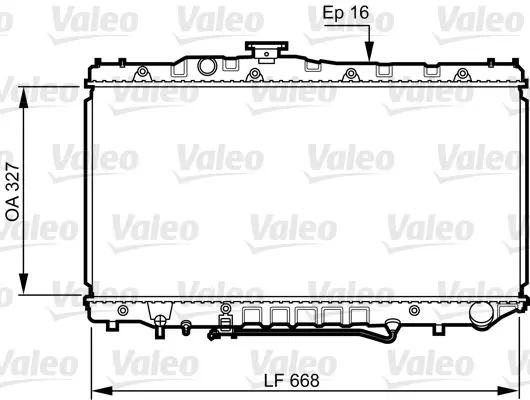 Handler.Part Radiator, engine cooling Valeo 731110 1