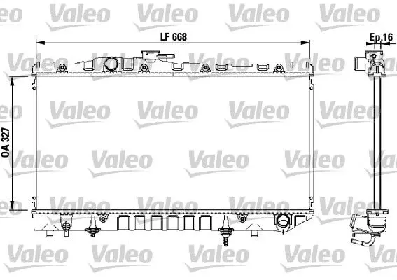 Handler.Part Radiator, engine cooling Valeo 731114 1