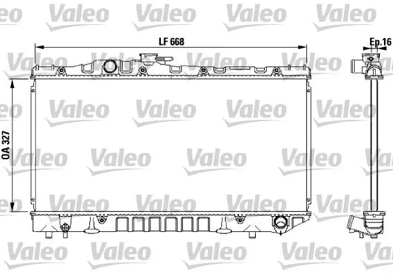 Handler.Part Radiator, engine cooling Valeo 731115 1