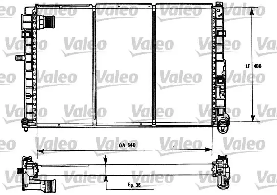 Handler.Part Radiator, engine cooling Valeo 731185 1