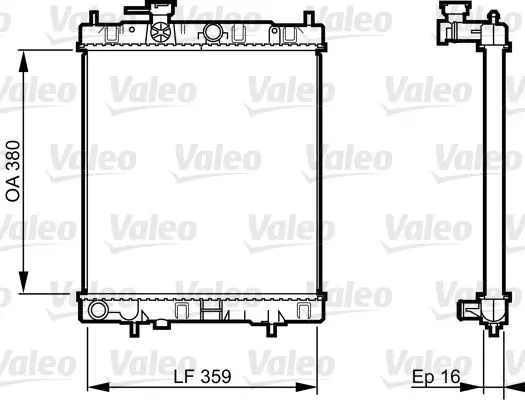 Handler.Part Radiator, engine cooling Valeo 731287 1