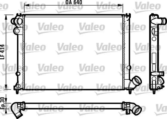 Handler.Part Radiator, engine cooling Valeo 731383 1