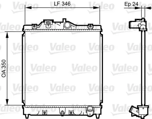 Handler.Part Radiator, engine cooling Valeo 731434 1