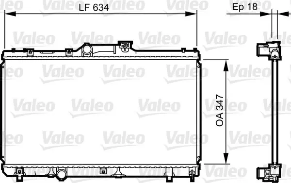 Handler.Part Radiator, engine cooling Valeo 731441 1