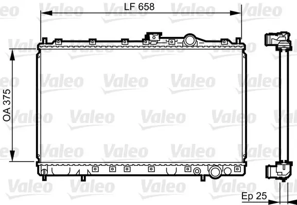 Handler.Part Radiator, engine cooling Valeo 731451 1