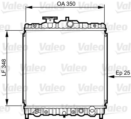 Handler.Part Radiator, engine cooling Valeo 731459 1